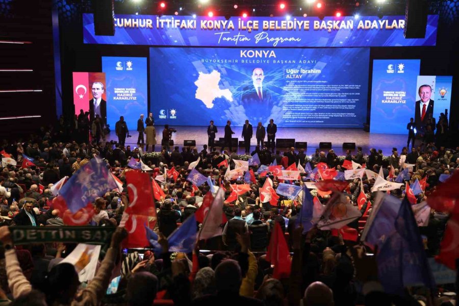 Cumhur İttifakı’nın Konya İlçe Belediye Başkan Adayları Tanıtıldı