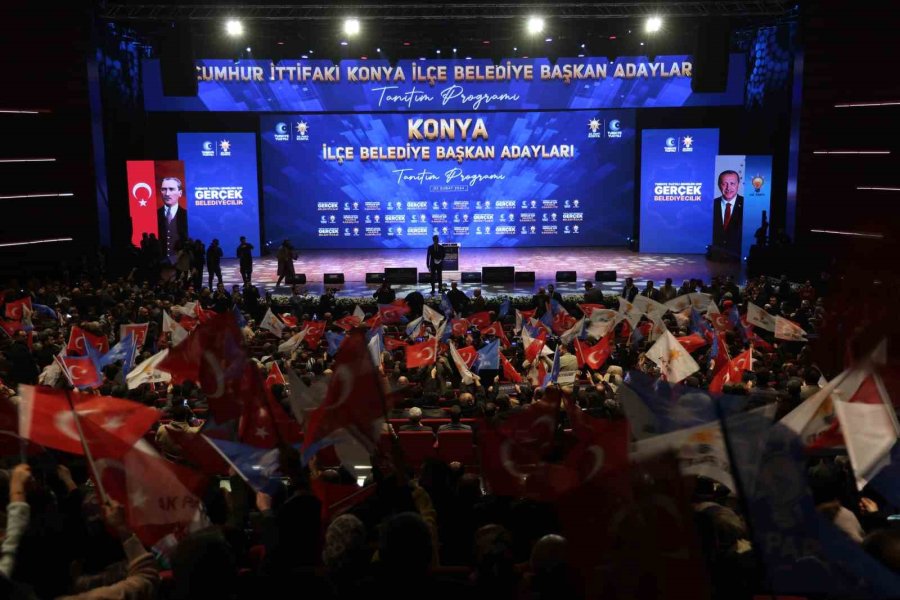 Cumhur İttifakı’nın Konya İlçe Belediye Başkan Adayları Tanıtıldı
