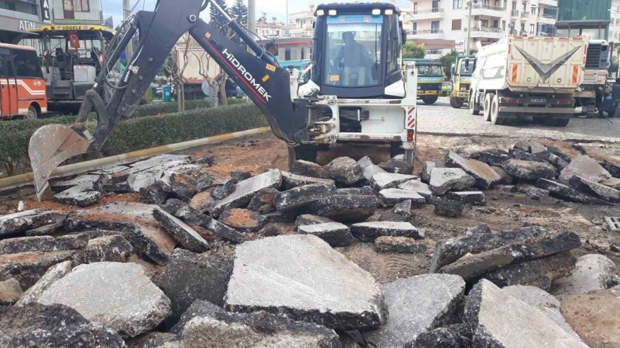 Alanya’da Başkent Kavşağı İle Yunus Emre Caddesi Arası Yenileniyor