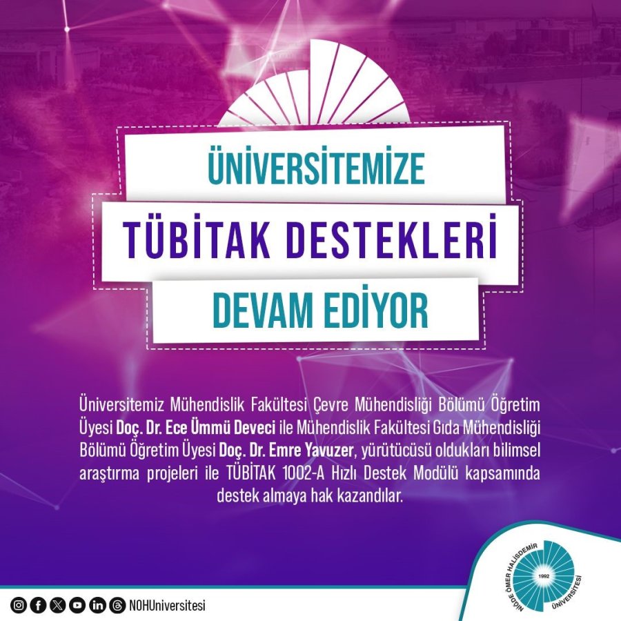 Niğde Ömer Halisdemir Üniversitesine “hidrojen Ve Yakıt Pilleri” Projesine Önemli Destek