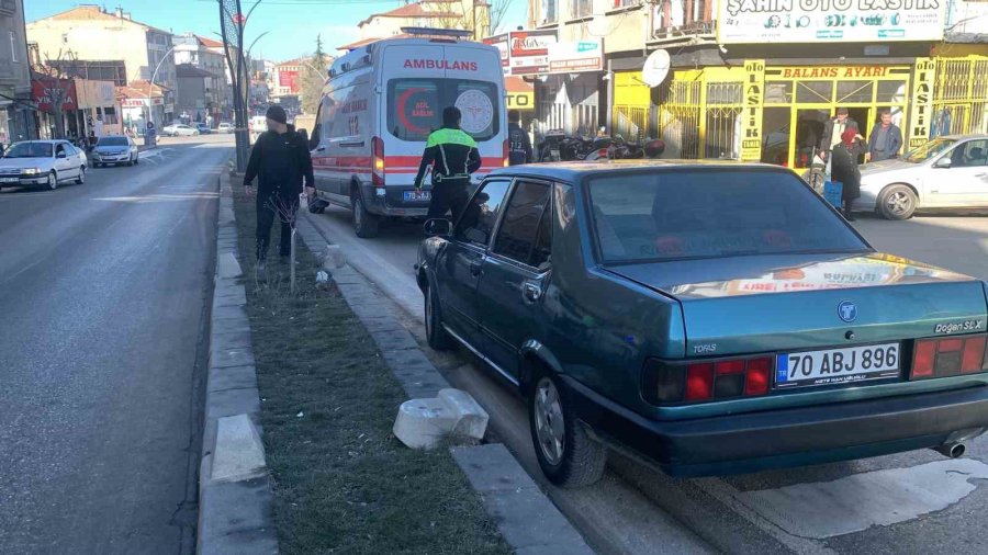 Karaman’da Otomobilin Çarptığı Yaşlı Adam Yaralandı