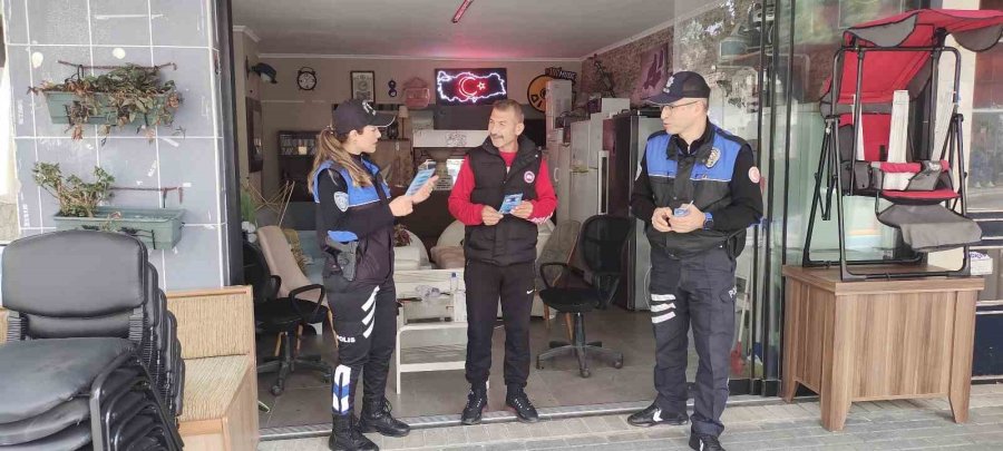 Alanya’da İkinci El Eşya Satıcılarına ‘suç Eşyasını Satın Alma’ Bilgilendirmesi