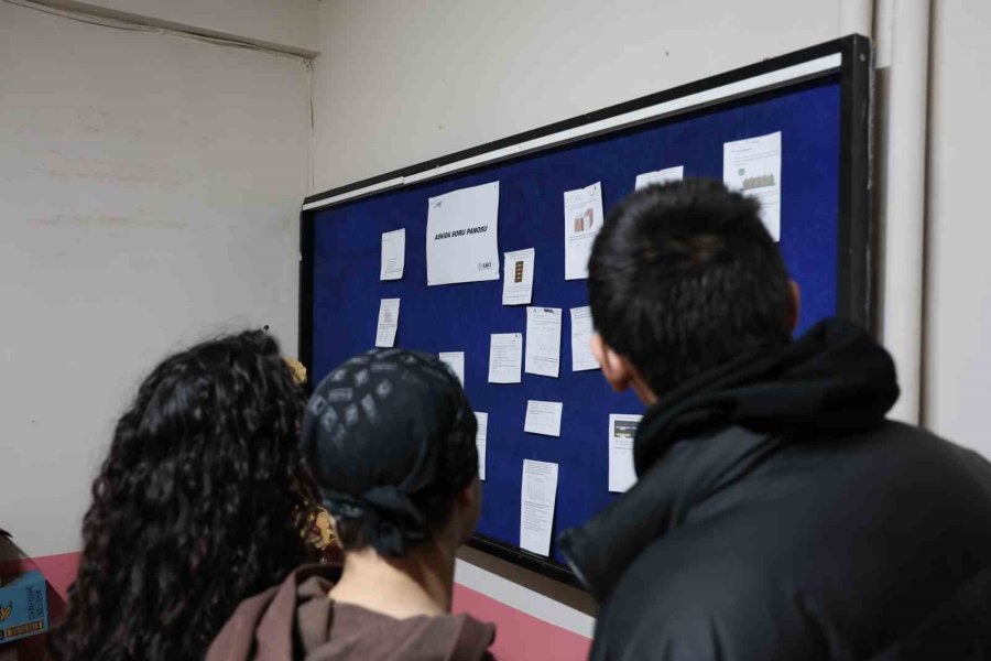 Öğrencilerin Çözemediği Sorular ’askıda Soru Pano’ İle Çözüm Buluyor