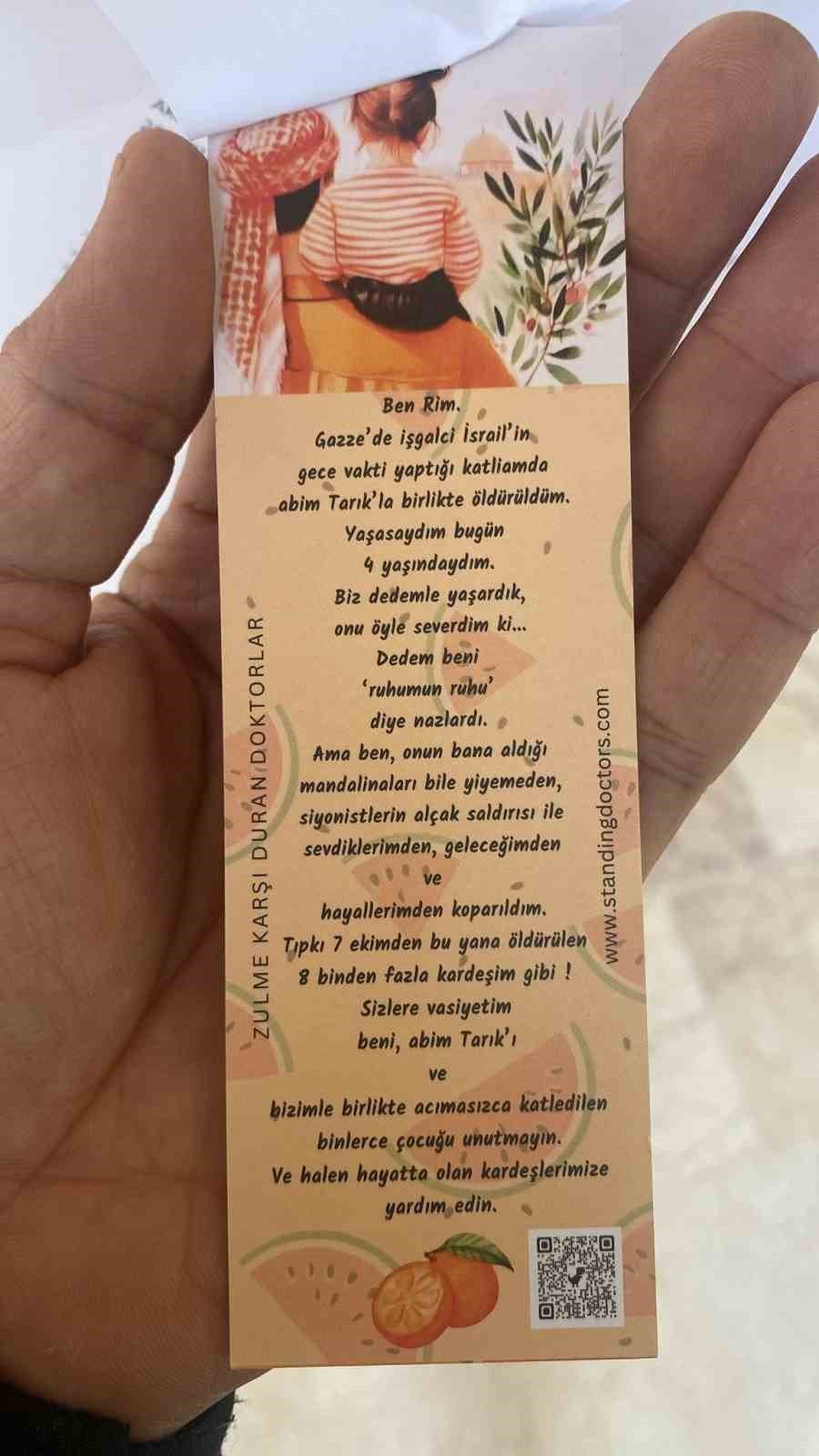 Tıp Fakültesi Öğrencileri İsrail’in Zulmüne Sessiz Kalmadı