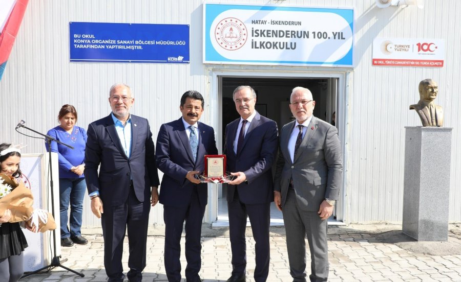 Konya Osb Tarafından İskenderun’a Kazandırılan İlkokulun Açılışı Yapıldı