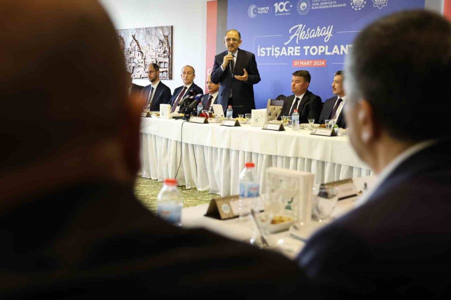 Bakan Özhaseki: “her An 6-7 Büyüklüğünde Veya Daha Yüksek Büyüklükte Deprem Üretebilecek Bölgeler Var"