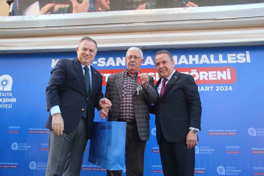 Başkan Böcek’ten Kepez Santral’de 570 Hak Sahibine Daha Anahtar Teslimi