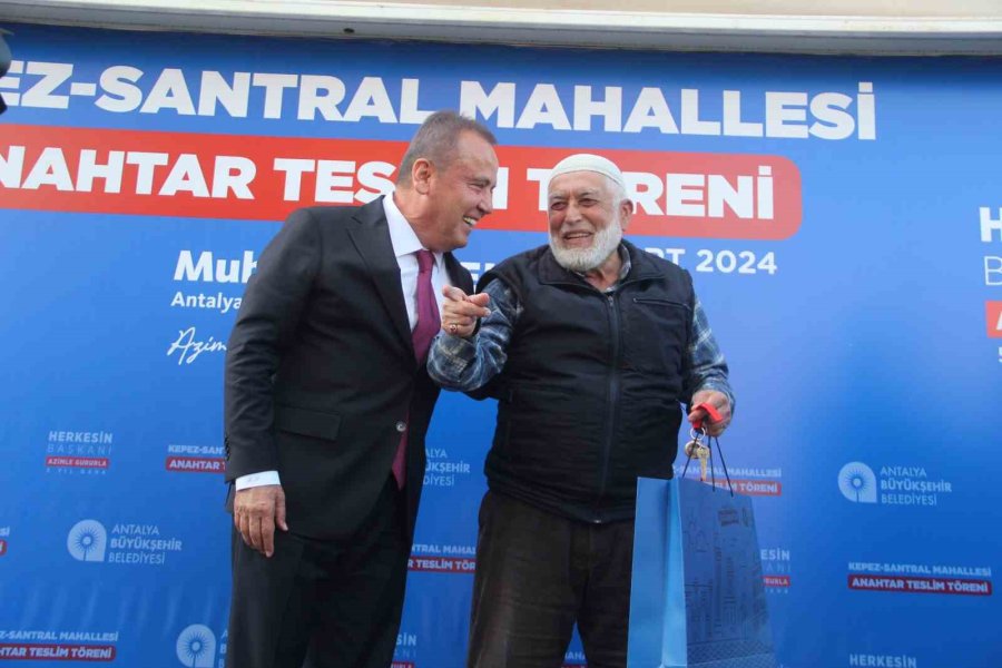 Başkan Böcek’ten Kepez Santral’de 570 Hak Sahibine Daha Anahtar Teslimi