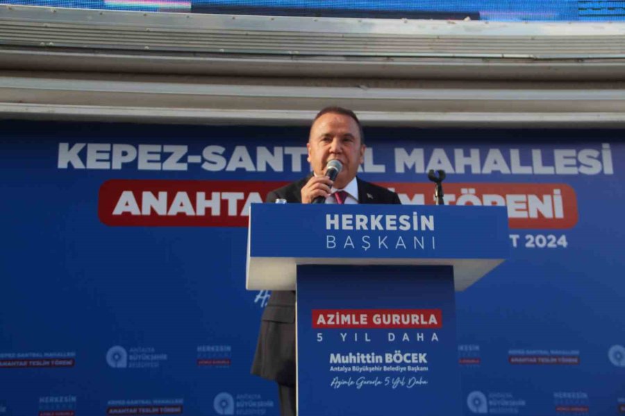 Başkan Böcek’ten Kepez Santral’de 570 Hak Sahibine Daha Anahtar Teslimi