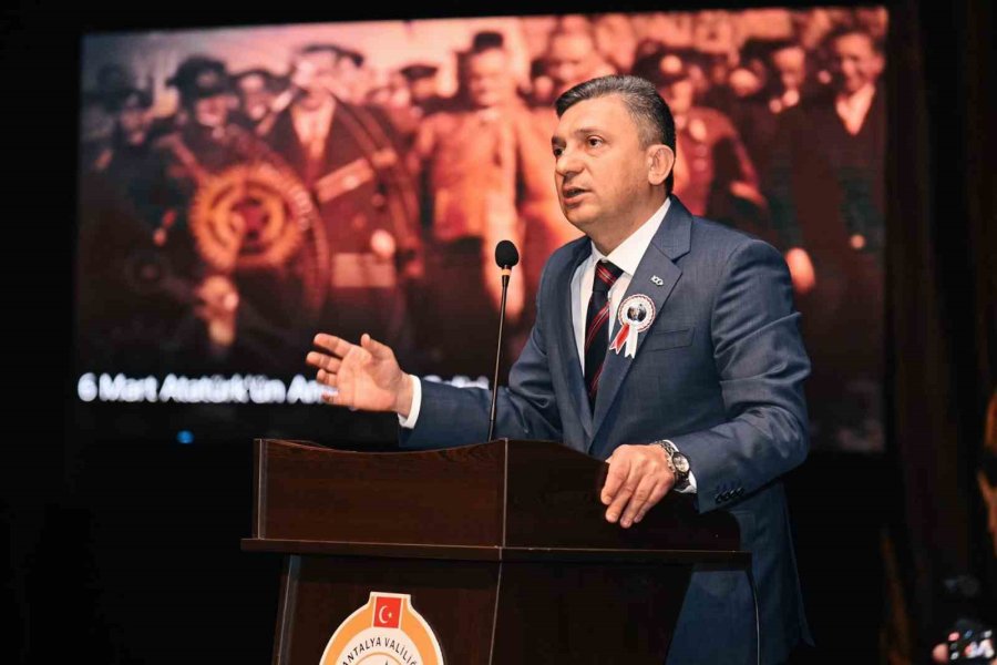 Atatürk’ün Antalya’ya Gelişinin 94’üncü Yıl Dönümü Kutlandı