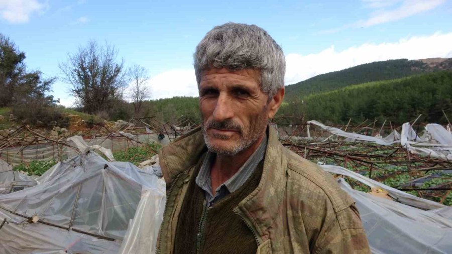 Alanya’da Hortum 250 Dönümden Fazla Seraya Zarar Verdi