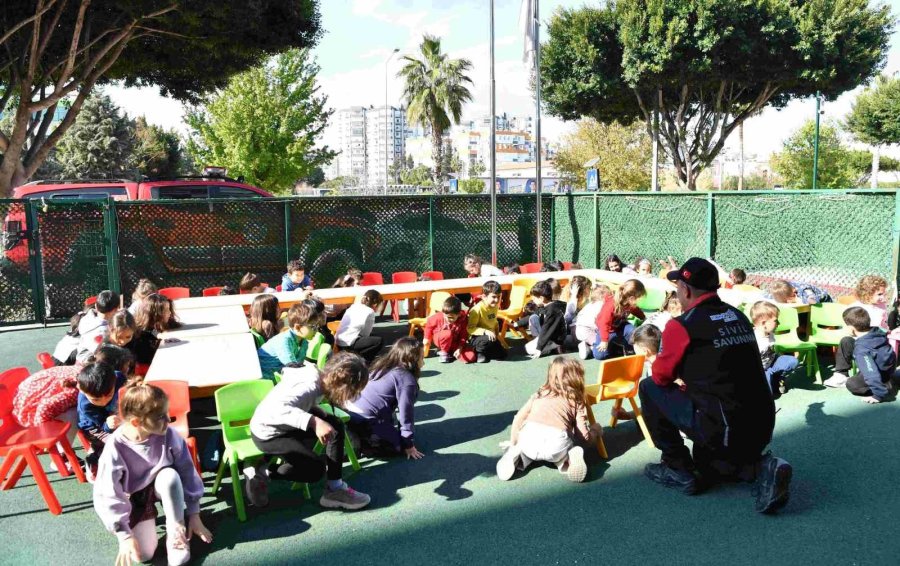 Bu Kez Tatbikata Minikler Katıldı