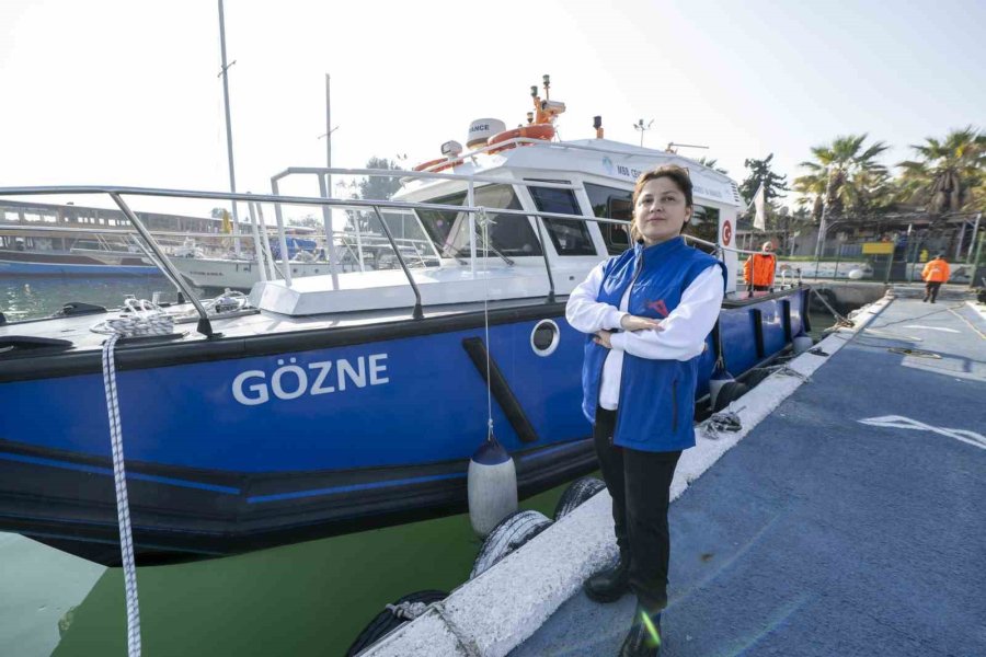 Mersinli Kadın Kaptan, Denizde Gemi Kaynaklı Kirliliği Denetliyor