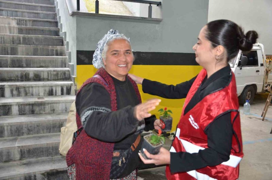 Başkan Böcek’ten, Alanyalı Kadınlara Aşk Çiçeği Hediyesi