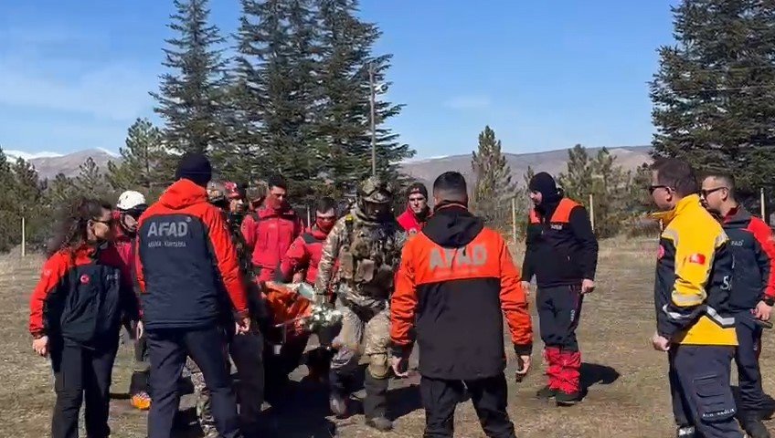 Niğde’de Kar Kütlesi Altında Kalan Dağcının Cesedi Helikopterle Alındı