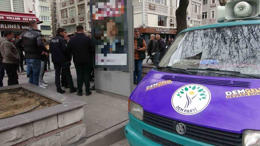 Kayseri’de Dem Parti’nin Seçim Aracı Kurşunlandı
