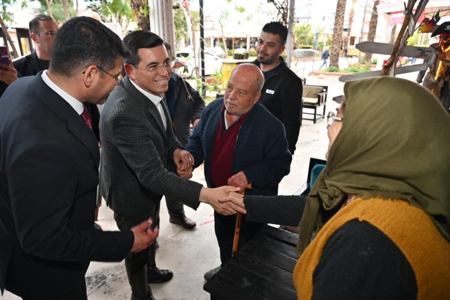 Tütüncü, Serik Esnafıyla Buluştu