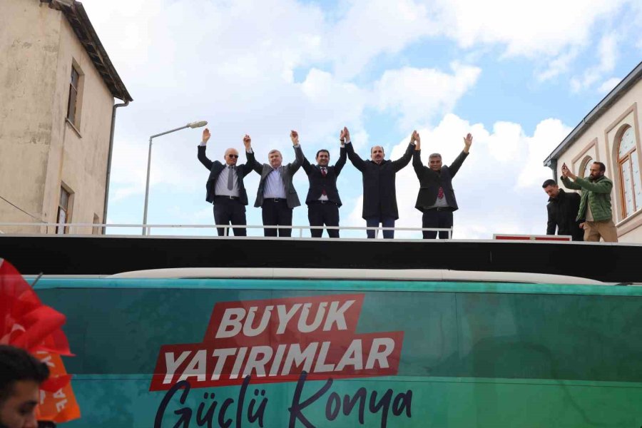 Başkan Altay, Ak Parti Milletvekili Akyürek’le Birlikte Hüyük’te Vatandaşlarla Buluştu