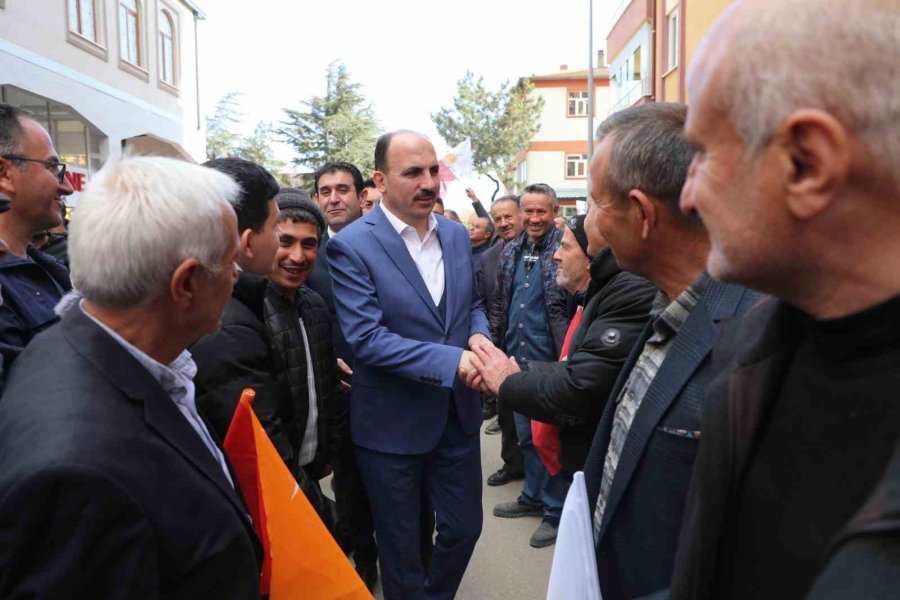 Başkan Altay, Ak Parti Milletvekili Akyürek’le Birlikte Hüyük’te Vatandaşlarla Buluştu