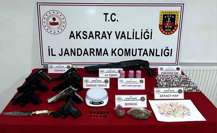 Aksaray Jandarmadan Uyuşturucu Ve Silah Ticareti Operasyonu: 1 Tutuklama