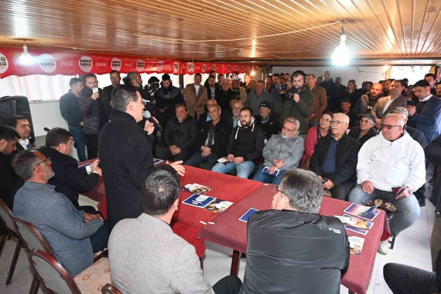 Korkuteli Ve Elmalı’da Vatandaşlarla Bir Araya Gelen Tütüncü: "cami De Bizim Cemevi De"