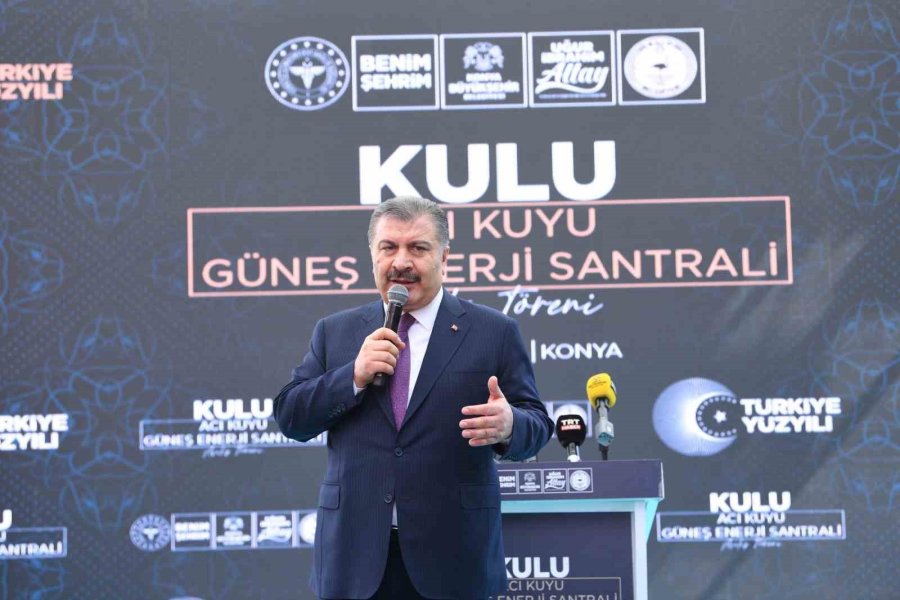 Bakan Koca Konya’da Ges’in Açılışını Yaptı