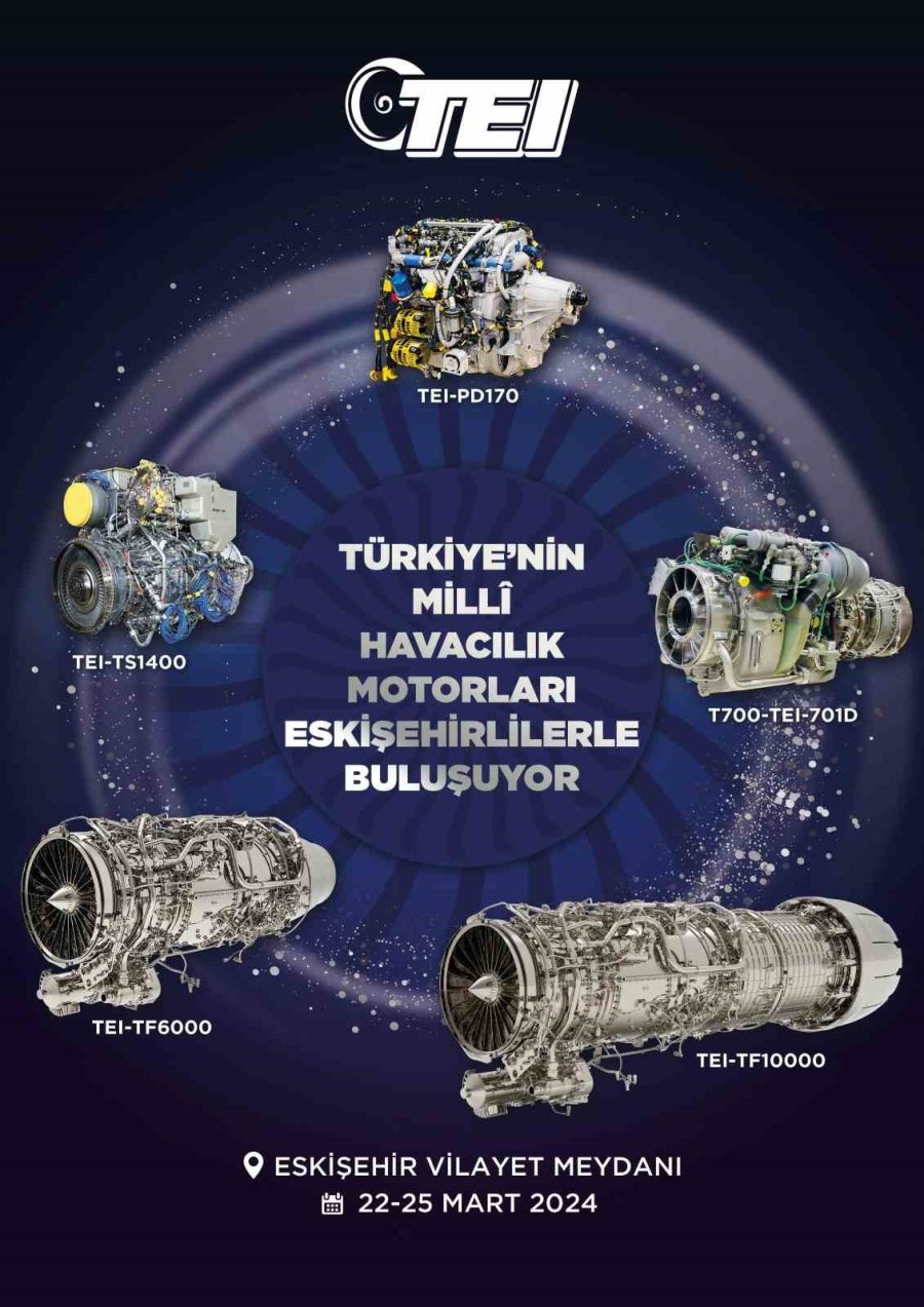 Türkiye’nin Millî Havacılık Motorları Eskişehirlilerle Buluşuyor