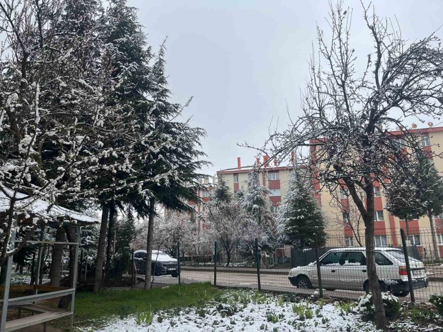 Eskişehir Kent Merkezinde Kar Yağışı Etkili Oldu