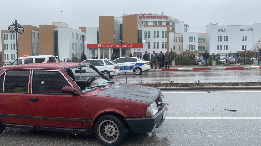 Karaman’da Otomobilin Çarptığı Yaşlı Çift Yaralandı