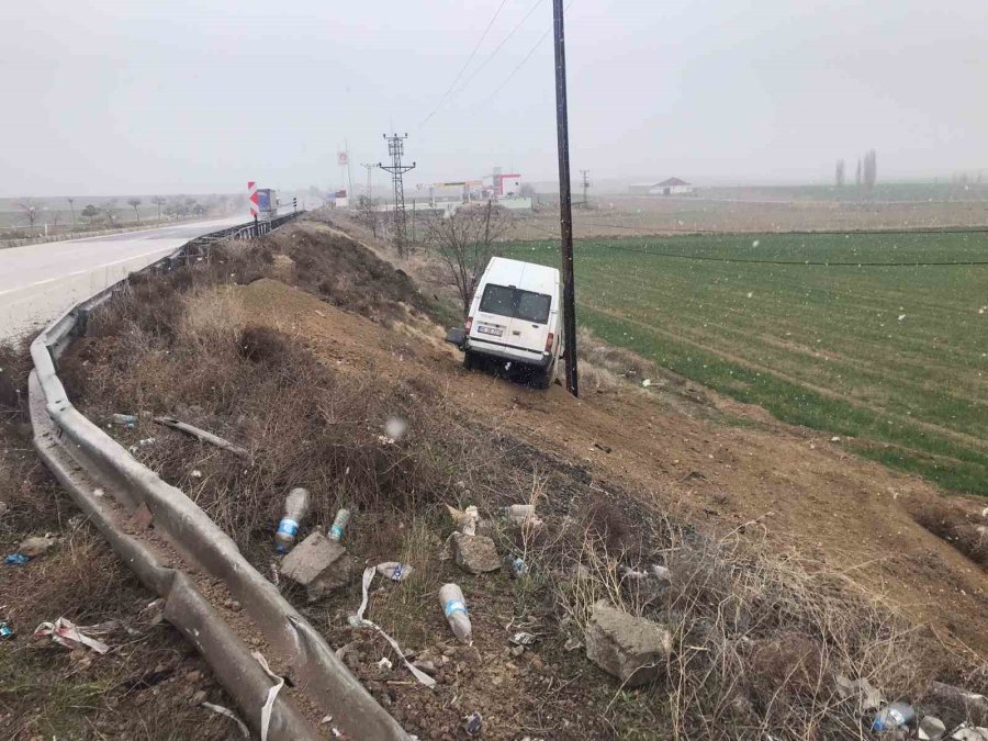 Konya’da Trafik Kazası: 1 Yaralı