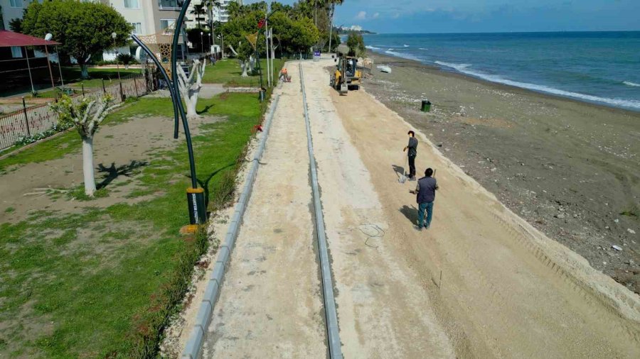 Mezitli Sahilinde 13 Kilometrelik Yeni Yol Projesi Başlatıldı