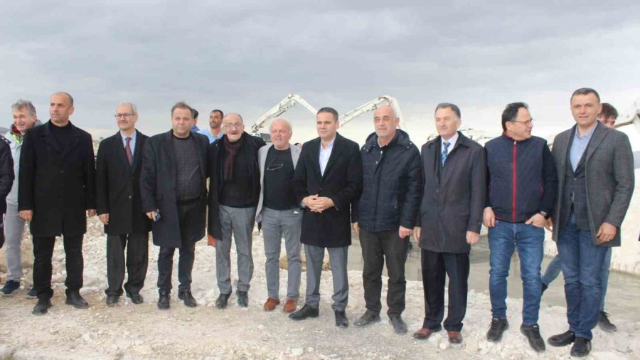 Beyşehir’de Osb’de Yapılan Caminin Temeli Dualarla Atıldı