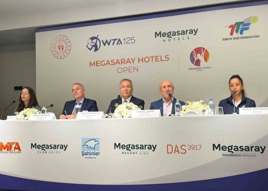 Megasaray Hotels Open Tenis Turnuvası’nın Basın Toplantısı Gerçekleştirildi