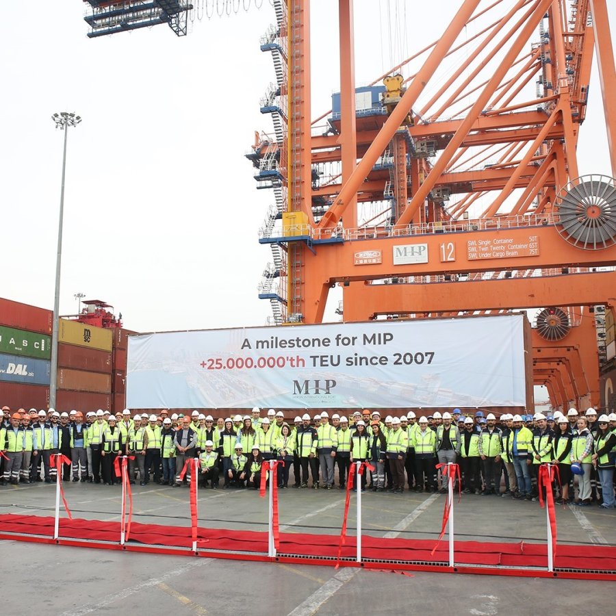 Mıp 25 Milyon Teu’nun Üzerinde Konteyner Elleçleyerek Yeni Bir Kilometre Taşına Ulaştı