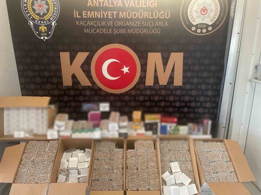 Antalya’da 4 İlçede Kaçakçılık Operasyonu