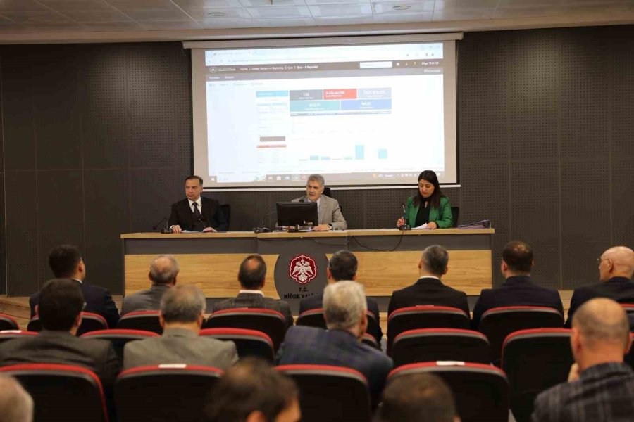 Niğde’de İl Koordinasyon Kurulu Toplantısı Yapıldı