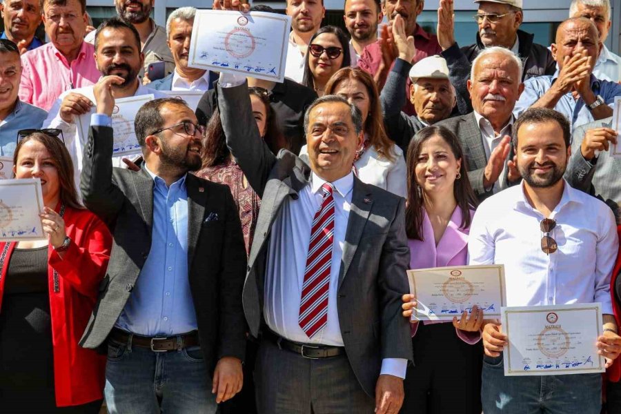Gazipaşa Belediye Başkanı Yılmaz Mazbatasını Aldı