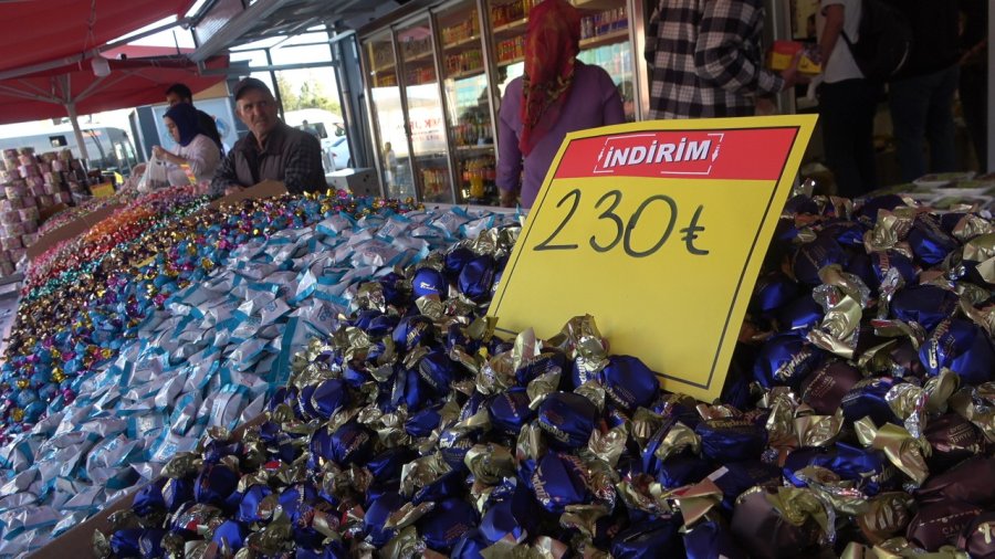 Aksaray’da Bayram Şekerinin Tatlı Telaşı Tezgahlarda