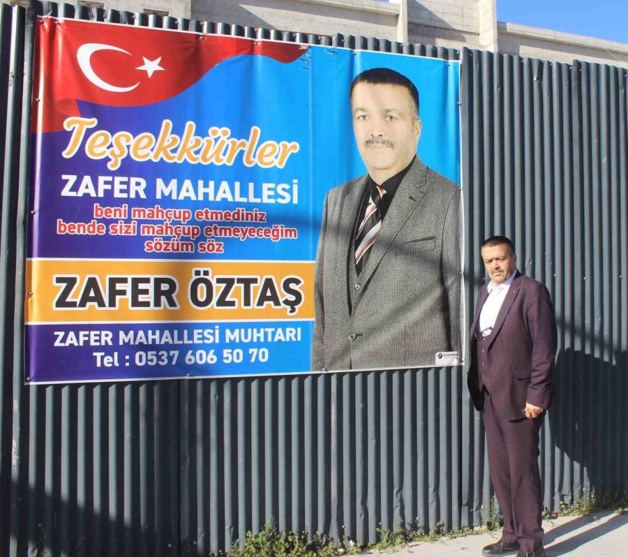 Kaybettiği Muhtarlık Seçiminde Mahalleliye Teşekkür Etti, Bu Seçimde Kazandı