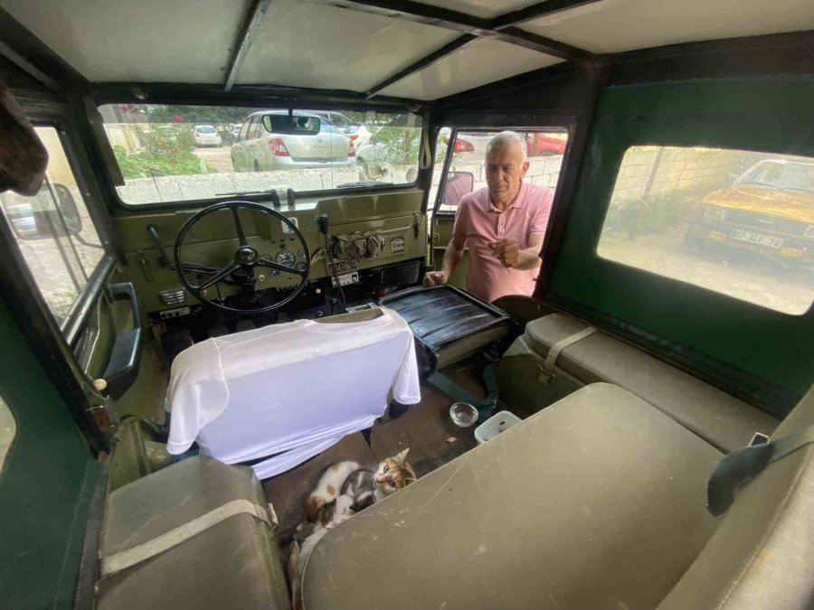 Özel Yapım Aracını Anne Kedi Ve Yavrularına Tahsis Etti