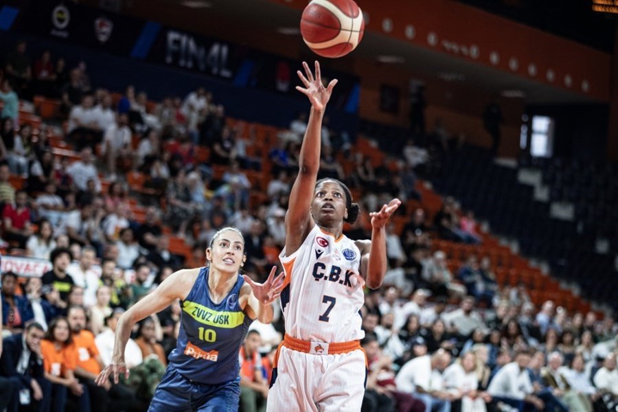 Kadınlar Euroleague: Çbk Mersin: 67 - Usk Praha: 95
