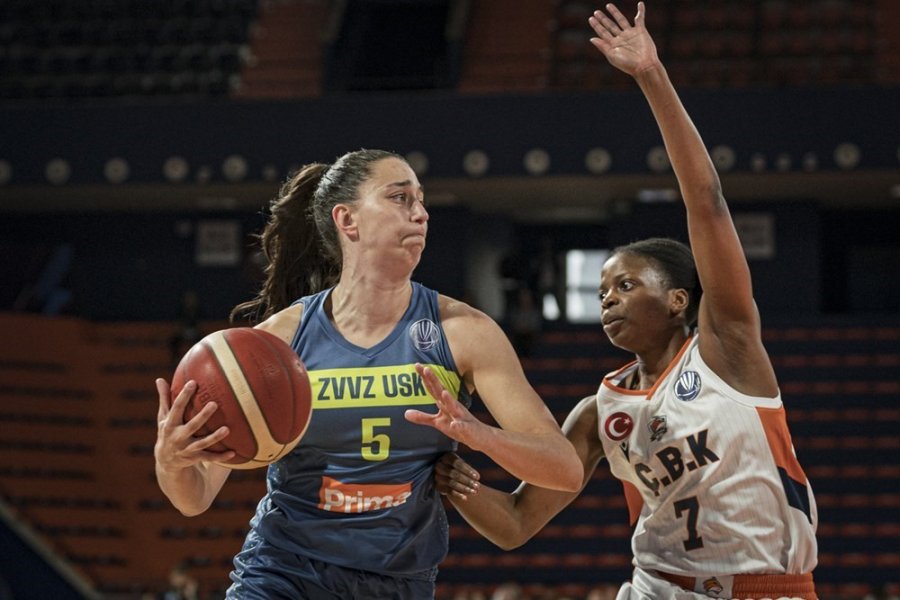 Kadınlar Euroleague: Çbk Mersin: 67 - Usk Praha: 95