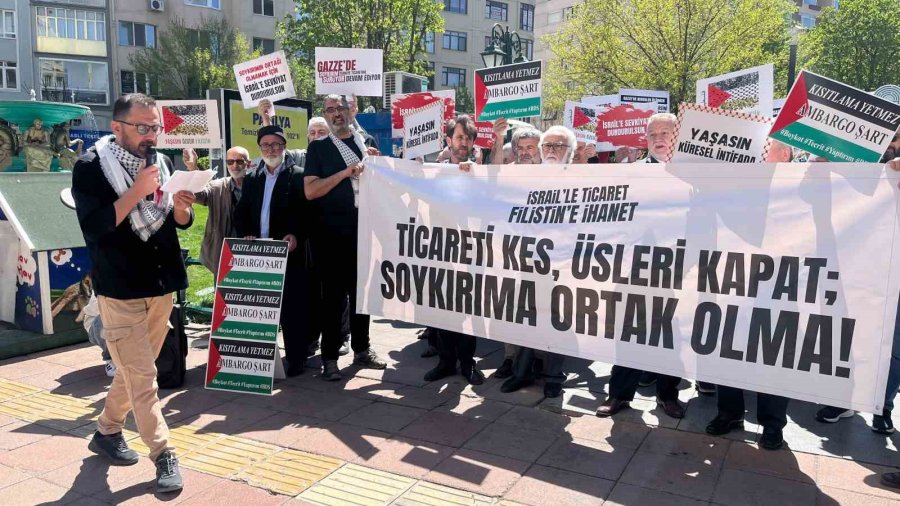 İsrail’le Ticari İlişkilerin Son Bulması İçin Eylem Yapıldı