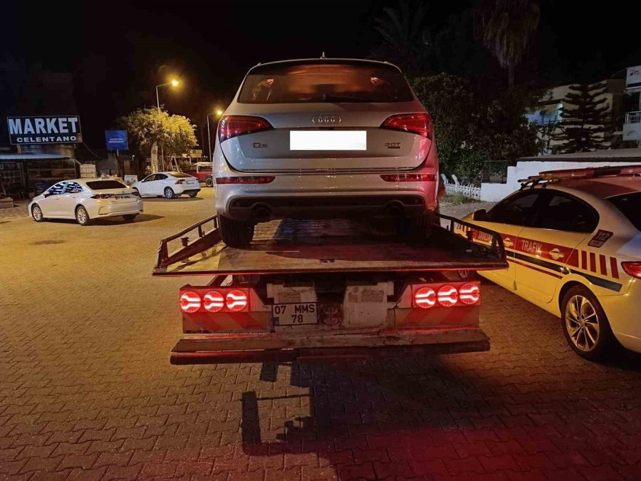 Alanya’da 5 Araç Trafikten Men Edildi
