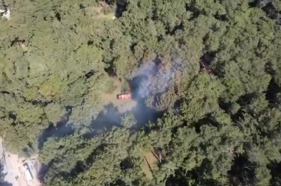 Jandarmanın Dron Kontrolü Orman Yangınının Büyümesini Önledi