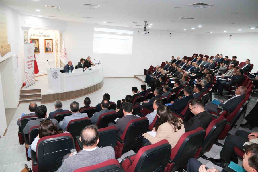 Karaman’da İl Koordinasyon Kurulu Toplantısı Yapıldı