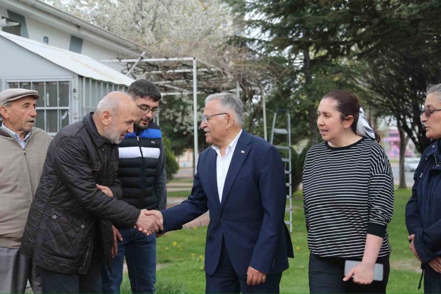Başkan Büyükkılıç’a Beyazşehir Mahalle Sakinlerinde Sıcak Ve Samimi İlgi