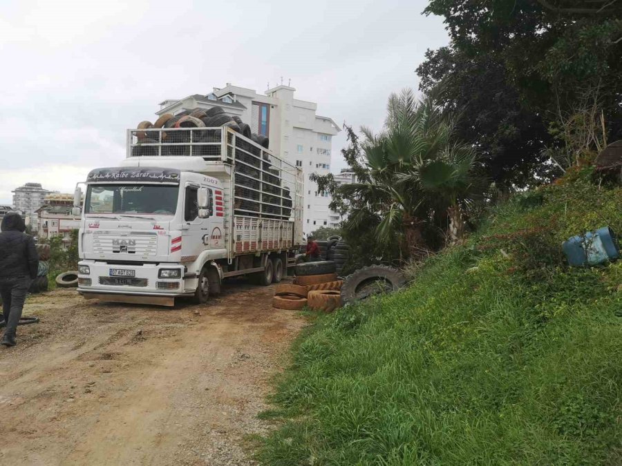 Alanya’da Atık Lastikler Ekonomiye Kazandırılıyor