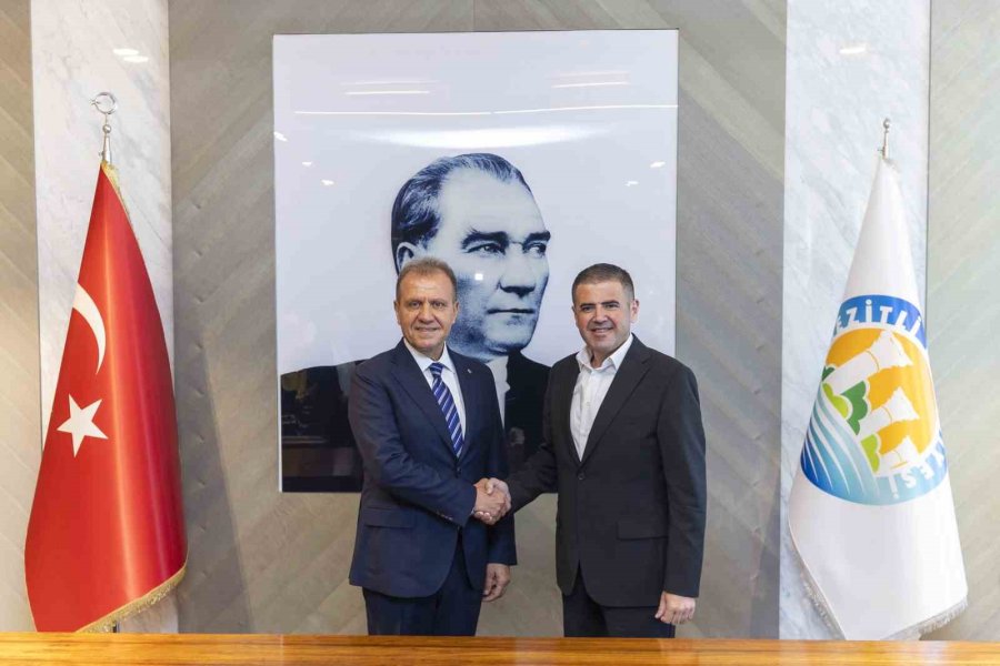 Seçer, Mezitli Belediye Başkanı Tuncer İle Bir Araya Geldi