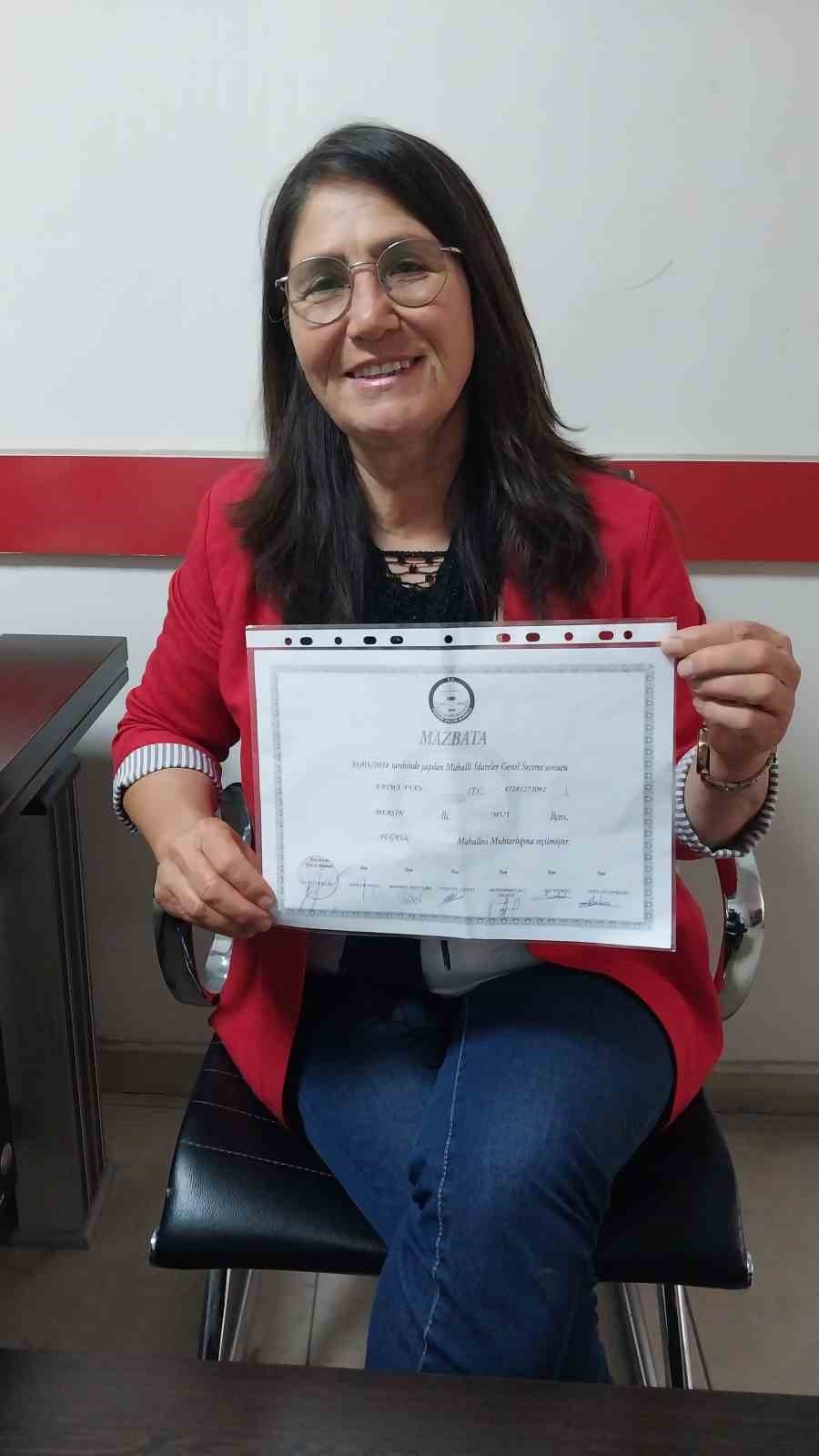 Mersin’in İlk Kadın Muhtarları Mazbatalarını Alıp Göreve Başladı